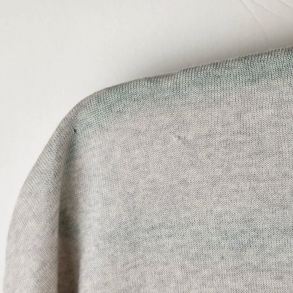 *Flawed* J. Crew Lightweight Merino Wool Scalloped Short Sleeve Sweater sz S - Picture 11 of 11